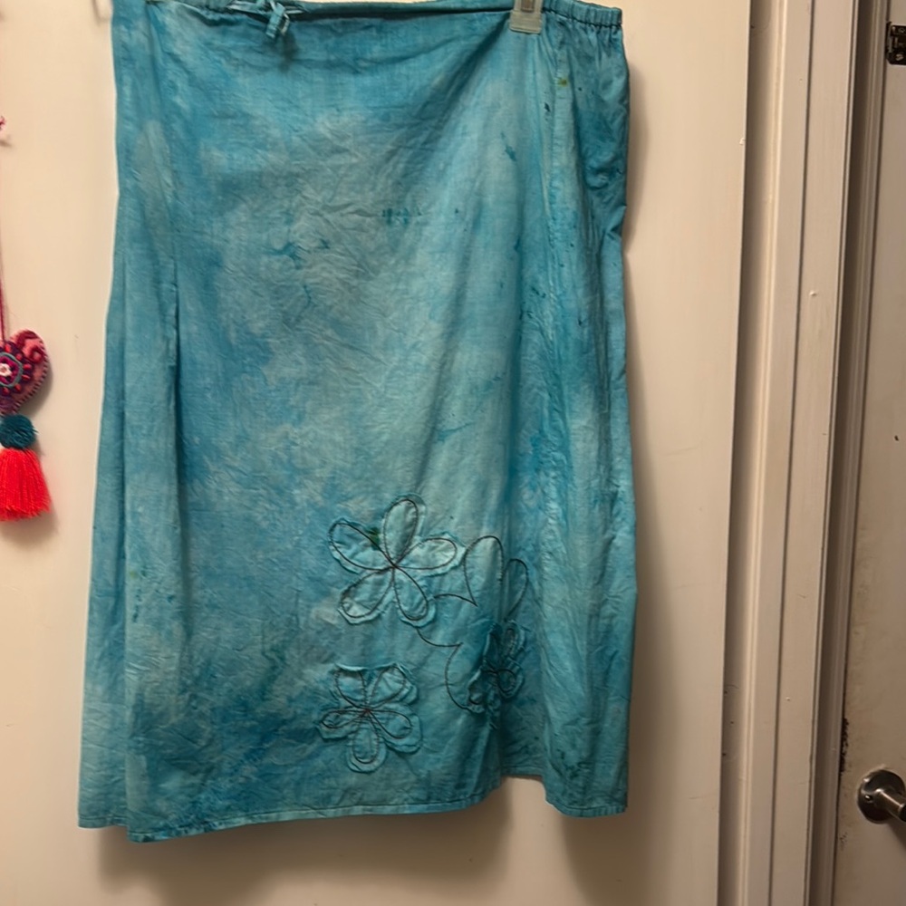 United Colors Of Benetton Blue A-Line Skirt